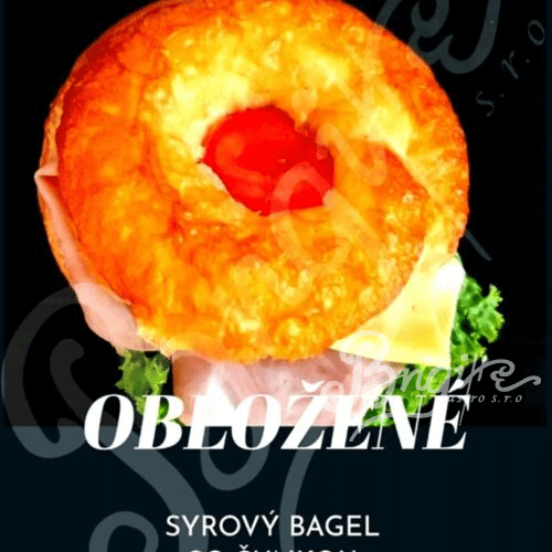 Syrový bagel so šunkou